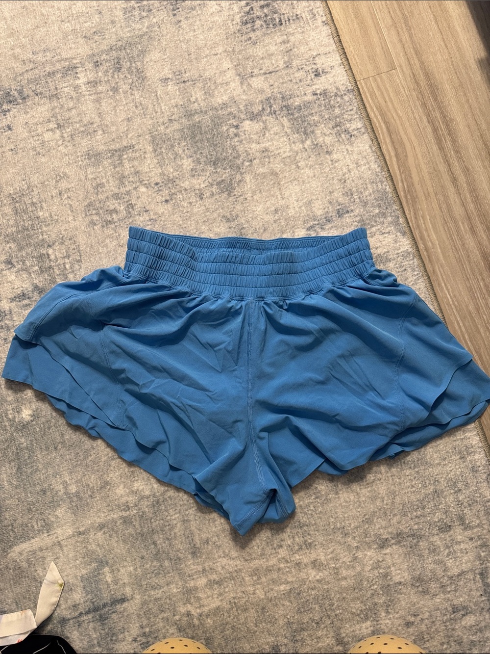 Blue Lululemon Women's Elastic Waist Running Shorts